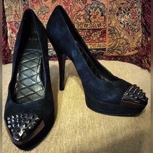 Touch MNG by Mango Black High Heel Shoes Size 7 1/2